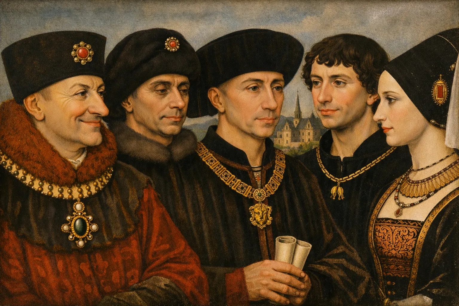 Les Ducs et la Duchesse de Bourgogne